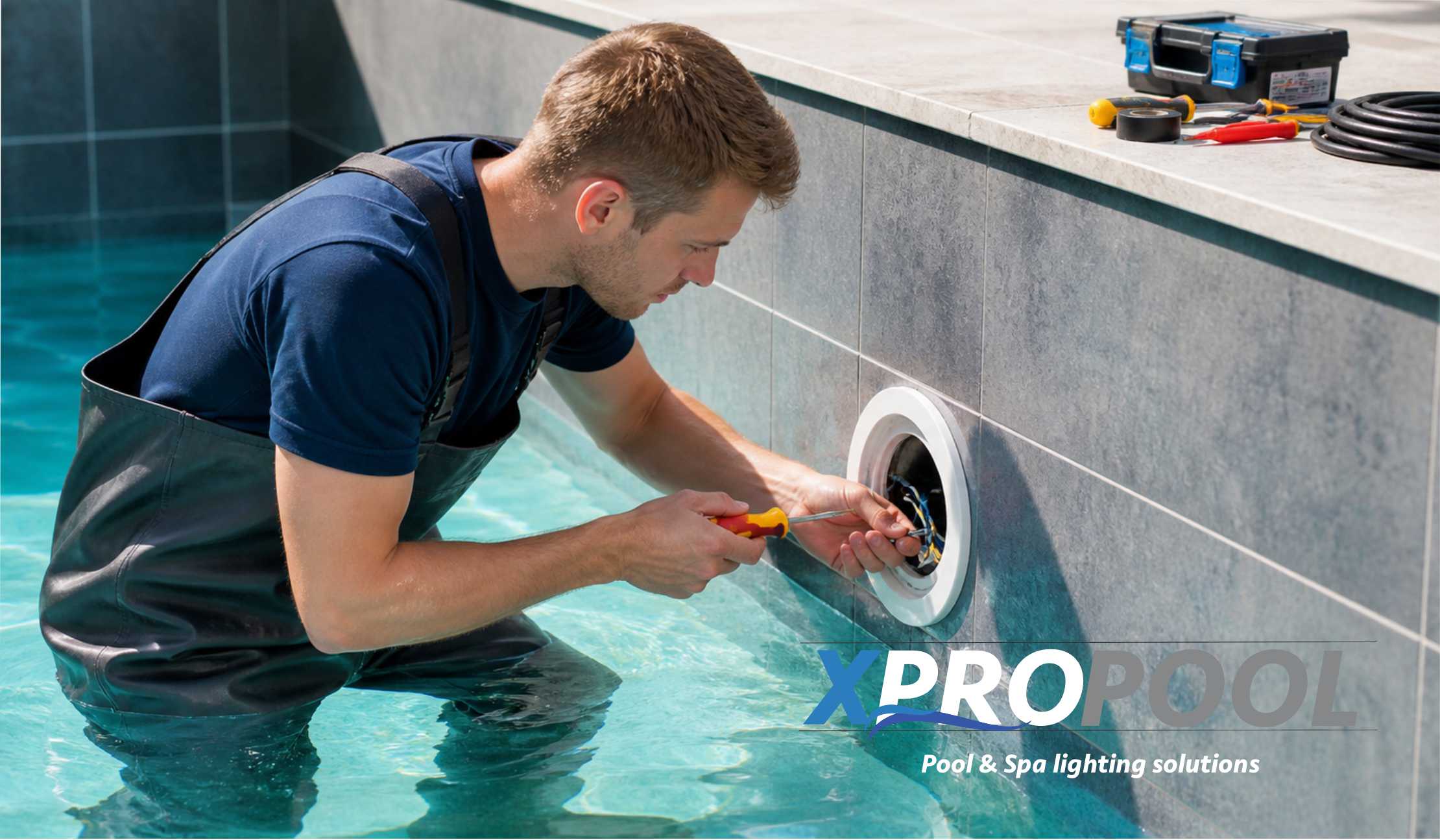 Poolbeleuchtung anschließen – Anleitung (12V / 24V LED Installation)